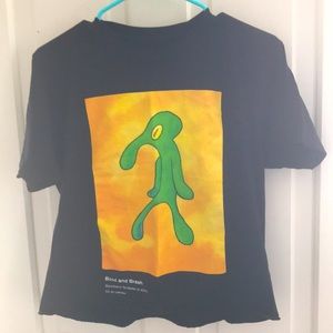 Squidward Cropped Shirt